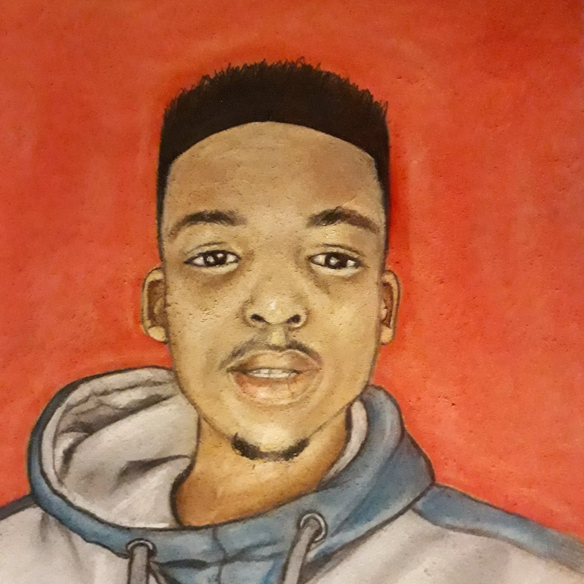 DMenziN's tweet photo. Self Potrait.  DM OR WhatsApp  0788370618 to enquire &amp; place artwork orders
#NewProfilePic
#sabcnews #day57oflockdown #Level1 #TheKingEternalMonarch https://t.co/3qHtH4mX1y