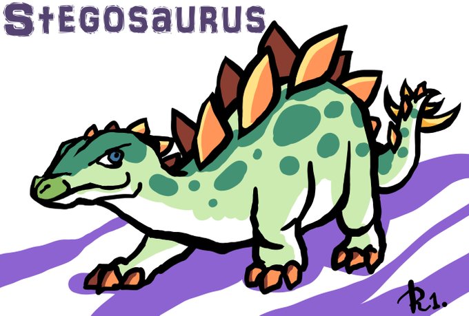 ステゴサウルスのtwitterイラスト検索結果