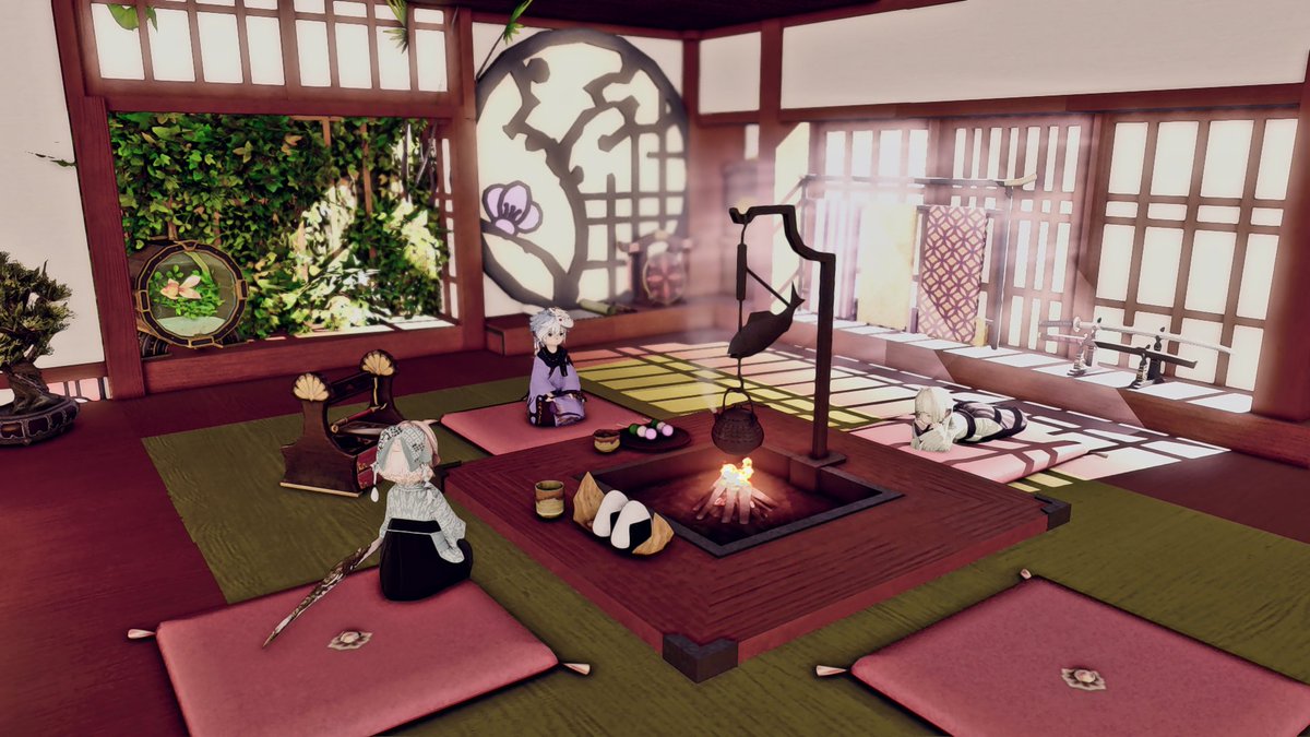 N Egi Such Hades ハウジング新作 縁側のある和室 ｓサイズハウス１階のみで縁側をどうしても作りたくて場所だけ借りました W 和室苦手だけどチャレンジしましたん W ﾉ Ff14housing Ff14ハウジング Gposers Ff14 Negihouse T