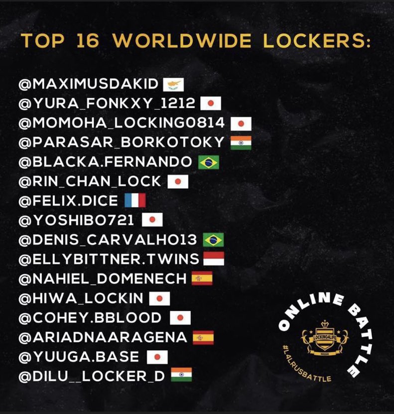 locking4Liferussiaonlinebattle⚡️
インスタでのオンラインバトル！
予選上がれた🤩
また応援お願いします🔥