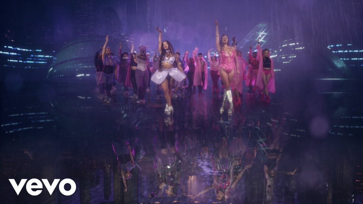 PopCrave's tweet image. .@LadyGaga and @ArianaGrande look out of this world in new preview image for the #RainOnMe music video. 🌧