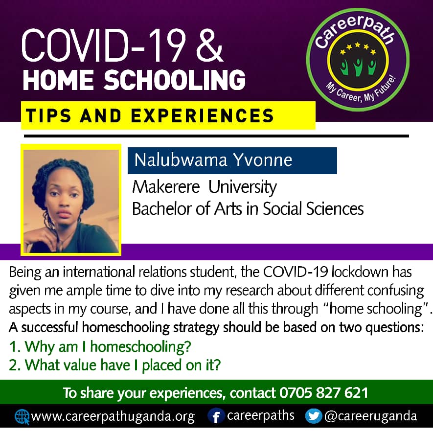CareerUganda's tweet photo. #Homeschooling2020 
@TEP_UG
@GiveableGiggles 
@Educ_SportsUg
@MakerereU https://t.co/QFEhqClZ6E