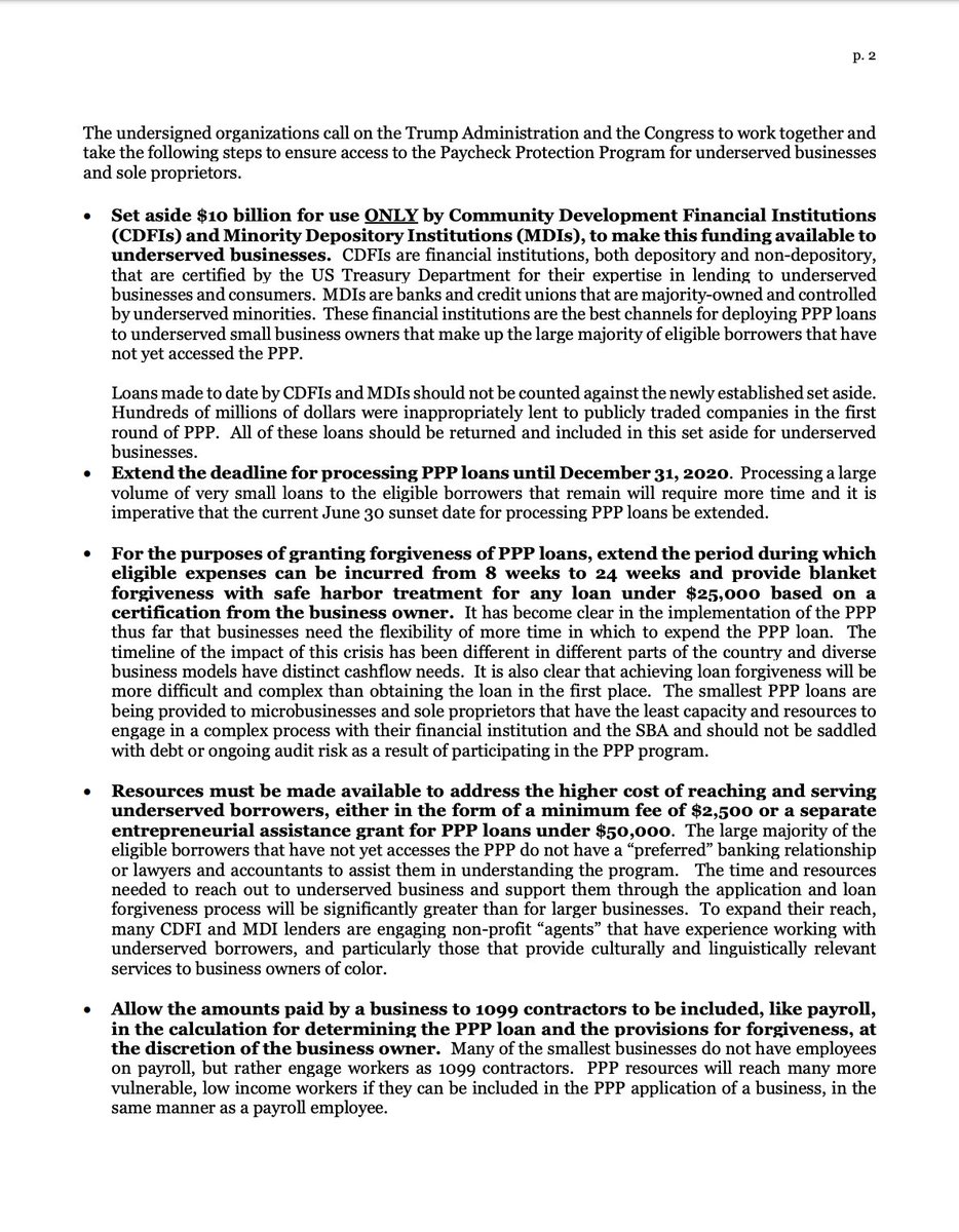 Screenshot of page 2 of the letter. The full text is linked in the original tweet.