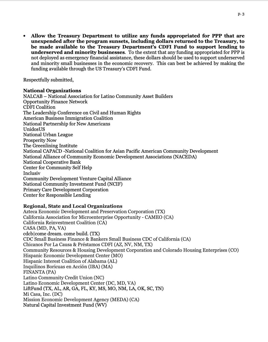 Screenshot of page 3 of the letter. The full text is linked in the original tweet.