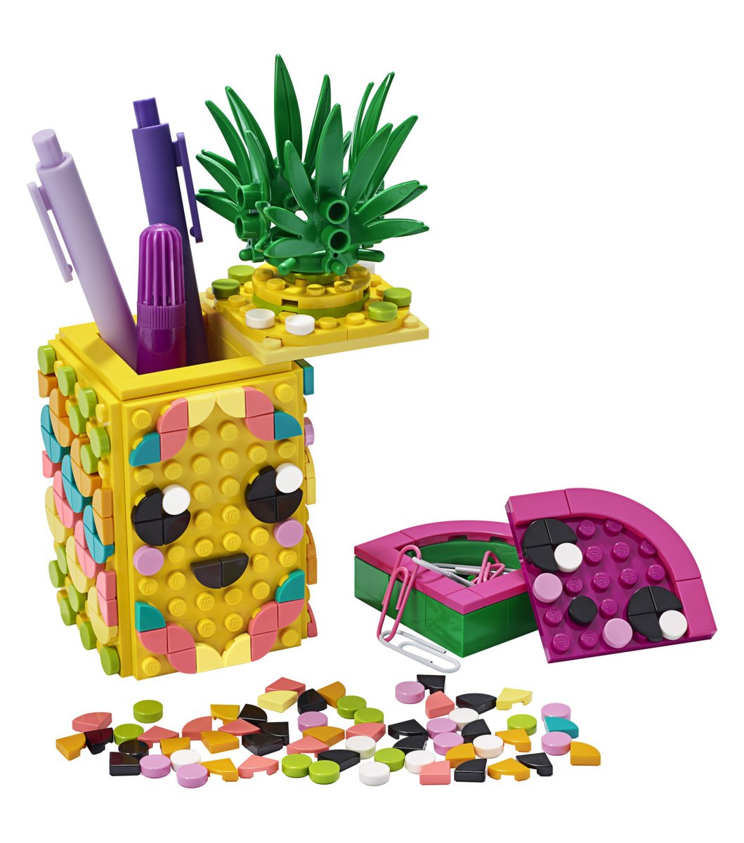 RT and follow to #WIN these creative prizes from LEGO DOTS!
 
3 winners will receive this cool Pineapple Pencil Holder
  
#LEGO #LEGODOTS  #Competition  #Prize