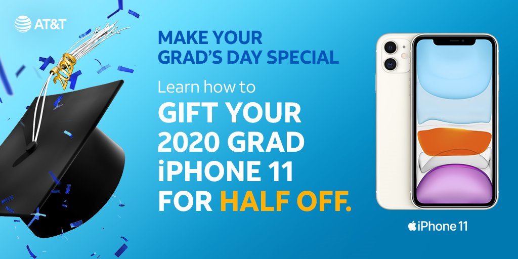 ATTCampWisdomA1's tweet photo. Graduation this year is different. Celebrate your grad’s accomplishments and treat them to something extra special with great gifts from AT&amp;T.
Let our experts help you to keep you connected. 
@EzekielElliott @AmariCooper9 @Tp__5 @TankLawrence @DezBryant @michael13gallup https://t.co/5yYiD846Ab