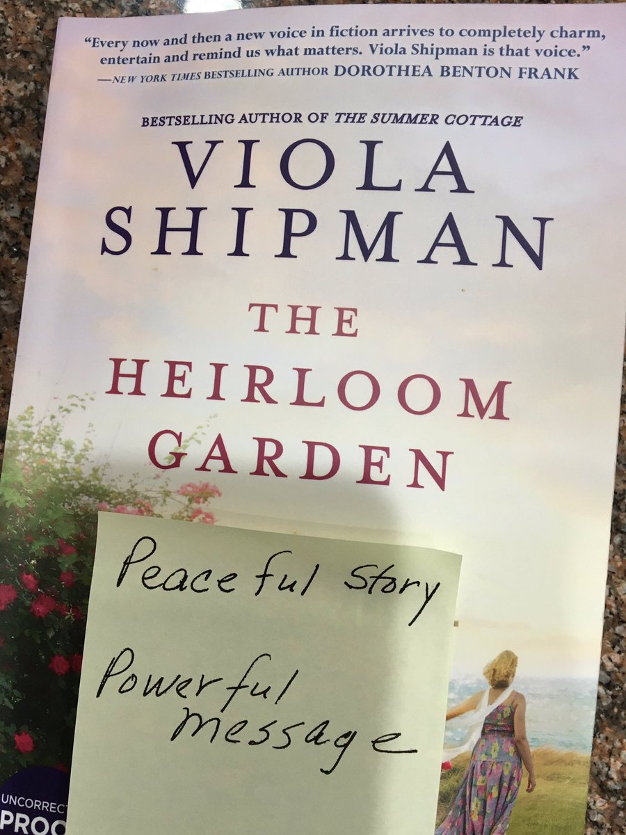 It’s time for one of my mom’s pithy post-it note reviews! #FridayReads @viola_shipman @waderouse