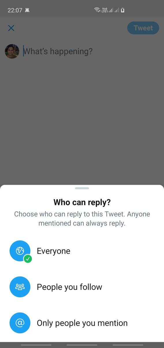 amartadi's tweet photo. I like this new option in Twitter where we can restrict the users commenting for the tweet.
#Twitter #TwitterComments https://t.co/DUW6NndTmx