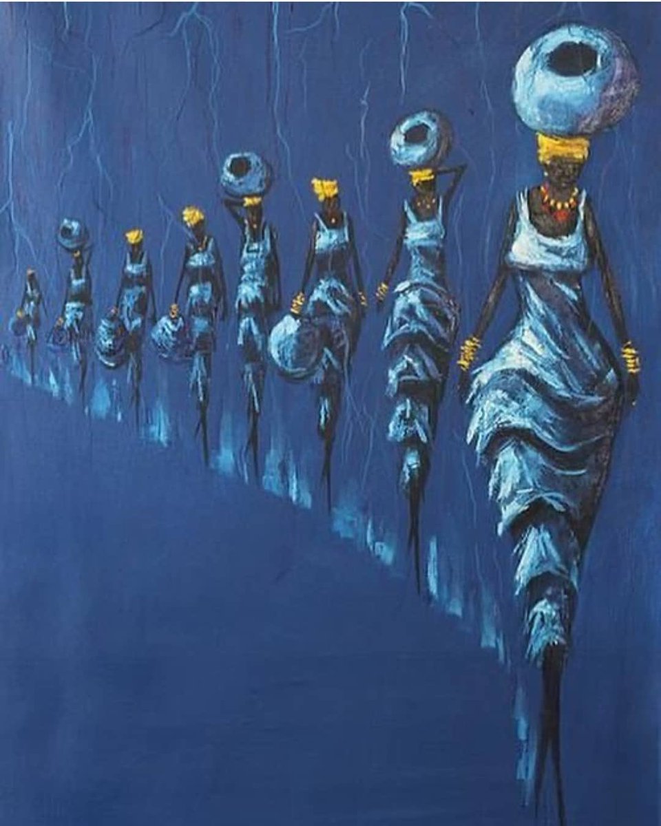 bembelly's tweet image. ▪️Femmes noires - femmes africaines
#Toile by Francis #Amoah #Art.