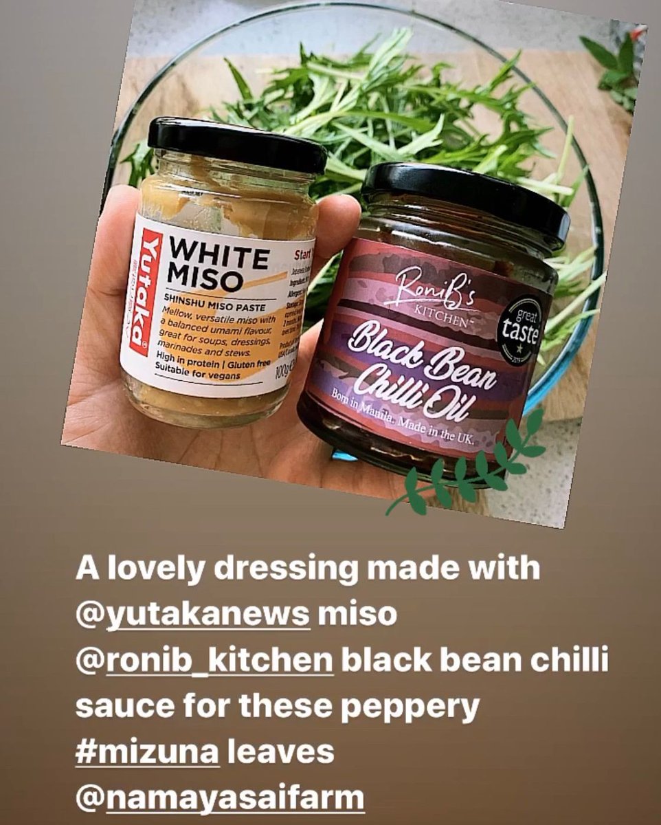 Thank you <a href="/georginechikchi/">Georgine Leung</a> for sharing!

Really great idea mixing our black bean #Chilli oil with #miso for a #salad dressing. 

Do you have any #recipe ideas? Please do share.

<a href="/guildoffinefood/">Guild of Fine Food</a> <a href="/FineFoodAngel/">The Fine Food Angel</a> <a href="/hotcakesltd/">Hotcakes Ltd</a> @BoroughBox 

#filifooduk #greattasteaward #homecooking