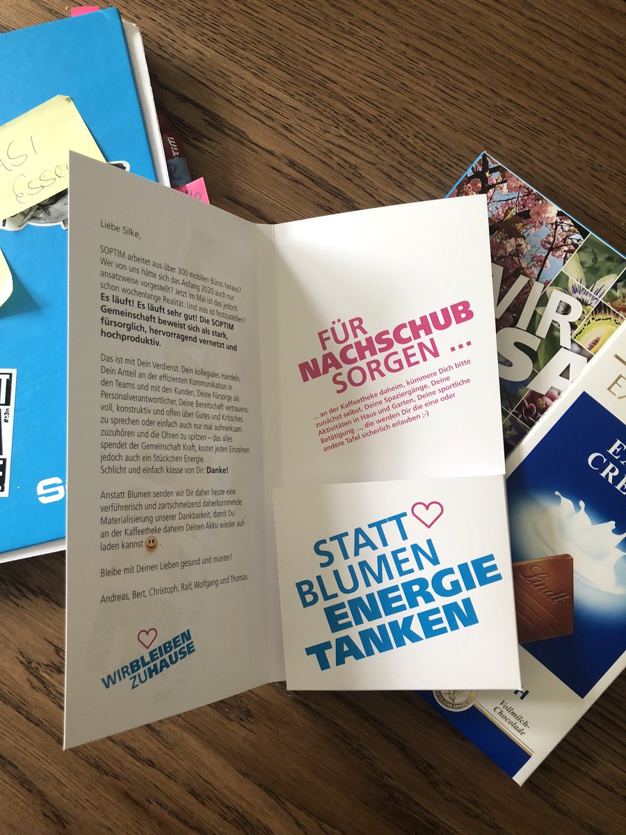 silly_sb's tweet photo. @Hlemken @SOPTIM_digital Süße Freude ist immer super. Und dann auch noch meine Lieblingsschoggi, obwohl ich nicht an der Auswahl beteiligt war. Danke @SOPTIM_digital #weilwiranderssind #mehralsnursoftwareentwicklung https://t.co/bLOGxE3UuS