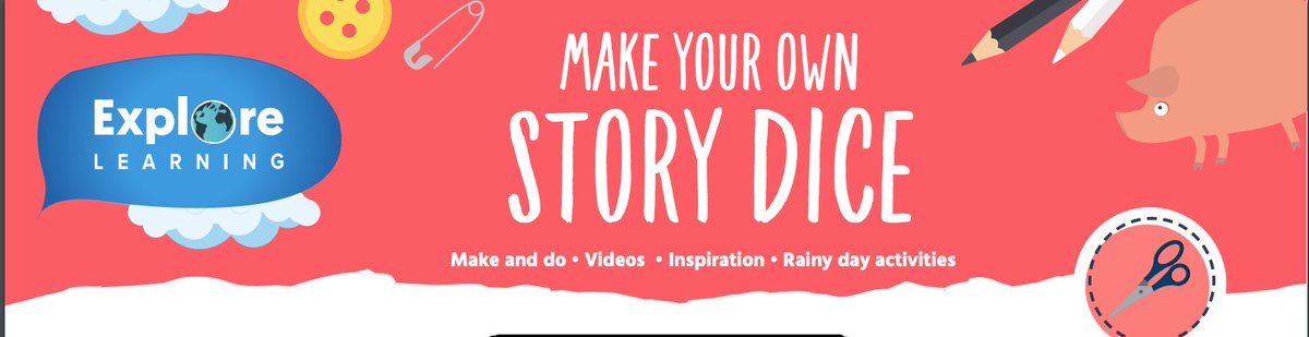 Learning doesn't always have to include text books and worksheets! Today on #FunFriday we are making our own story dice on #TheClub to develop our creative writing skills. Tag us at #LearningWithExplore so we can see the results! cutt.ly/vyOyIkB