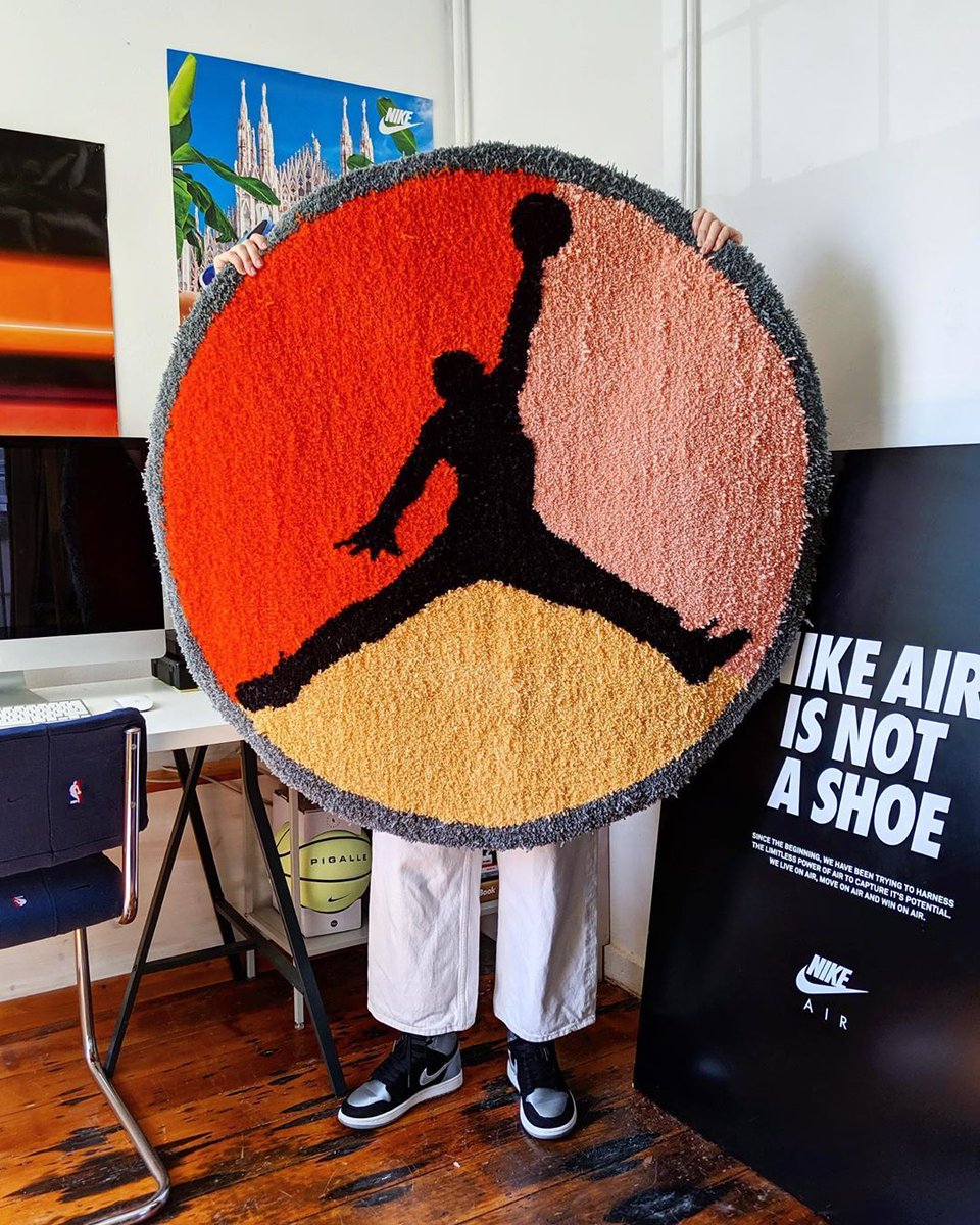 Jumpman Rug by Mini Swoosh ⛹🏻‍♀️