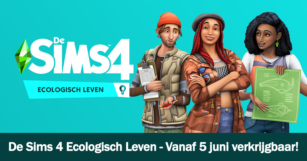 De Sims 4 Ecologisch Leven is over minder dan 2 weken verkrijgbaar voor PC, Mac, Xbox One en PlayStation 4! 

Op onze site vind je meer informatie, plaatjes, filmpjes en meer! 👉 desims4.com/sims-4-ecologi… #sims #sims4