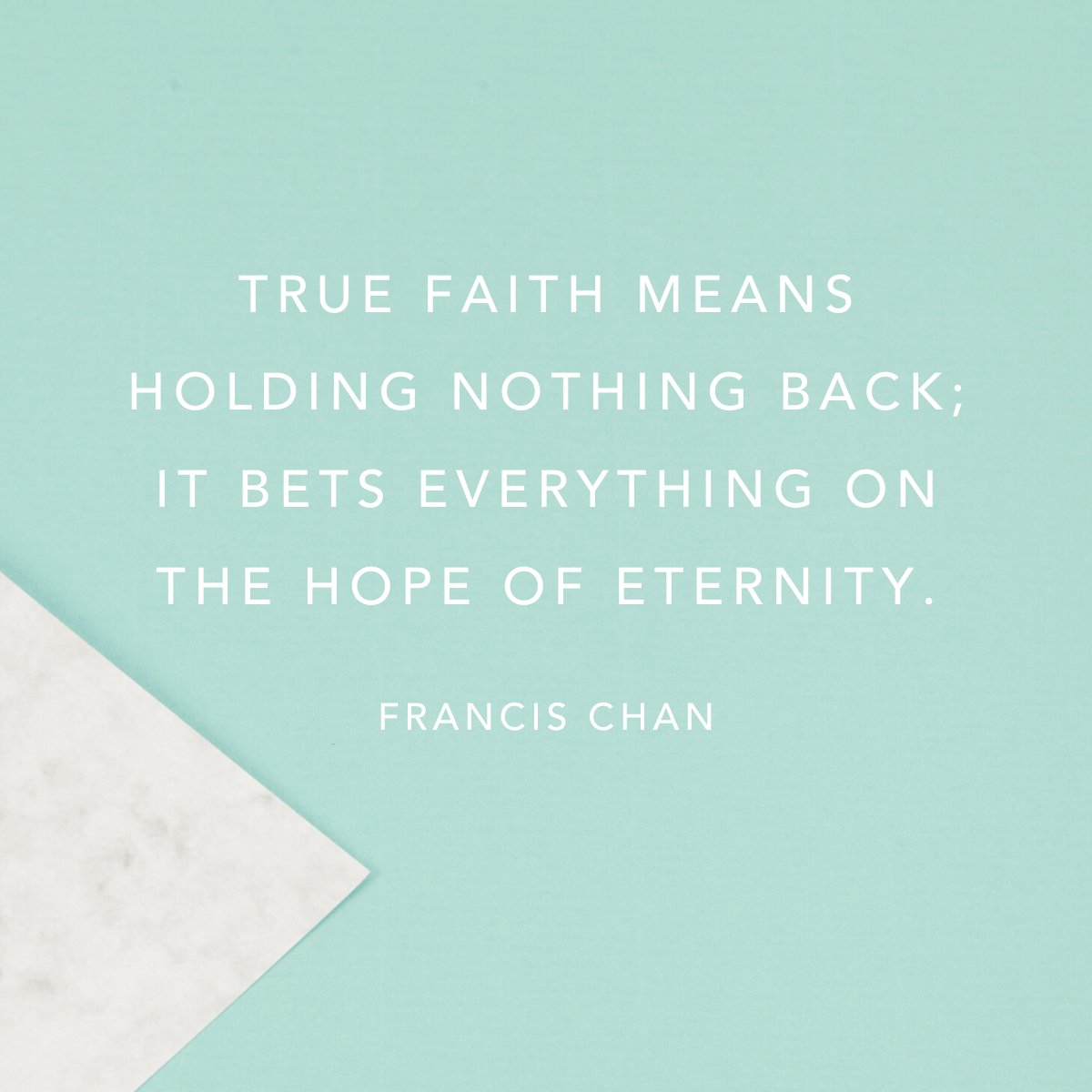_BWCH's tweet photo. True faith means holding nothing back; it bets everything on the hope of eternity. -Francis Chan https://t.co/oTVqCBKOjU