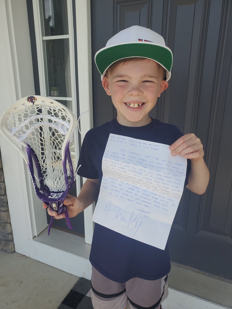 HFXThunderbirds's tweet image. Our buddy Landon was missing his favourite player @shanksy33 and wanted to let him know how much he missed him

Well, Shanksy took the time to write Landon back and included a very special gift