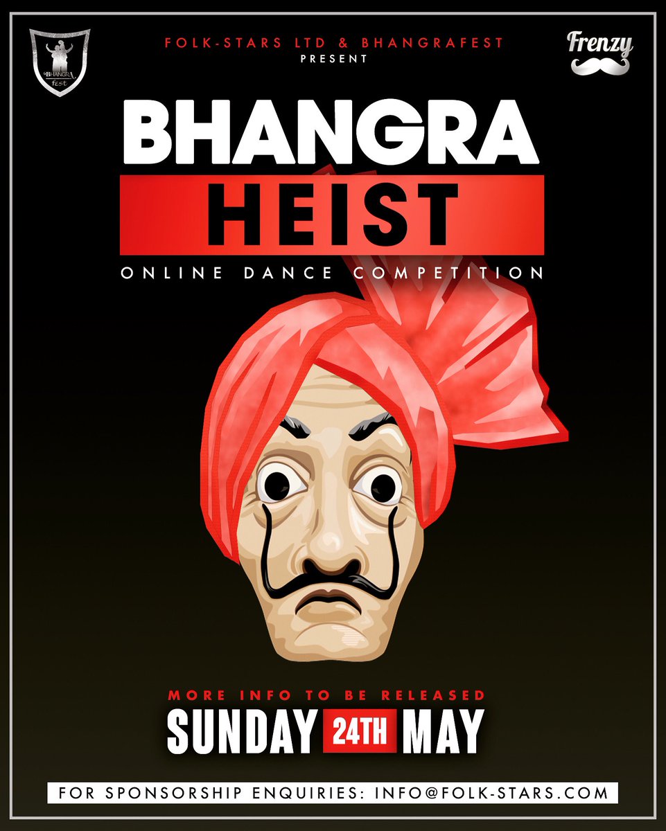 #BhangraHeist - Online Dance Competition

More details to be announced on Sunday 24th May

#bhangrafest #folkstars #bhangra #bhangradancer #djfrenzy