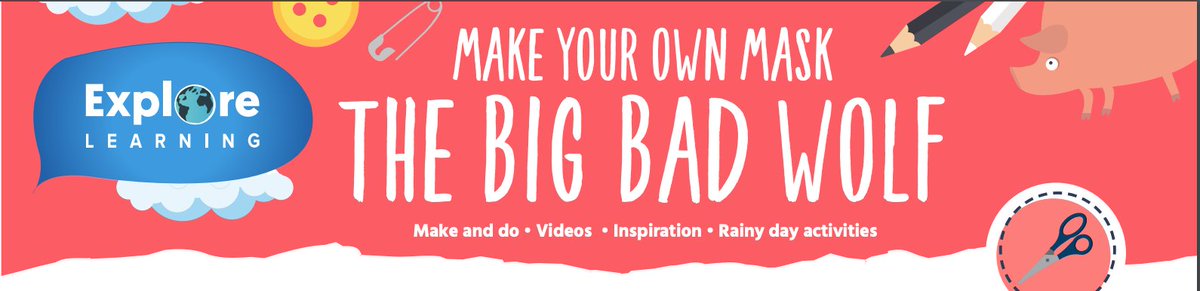 #FunFriday is here! Today we are developing creativity and fine motor skills as we make character masks on #TheClub. Tag us with #LearningWithExplore with the finished product! Who's will be the best? cutt.ly/9yOiIGH