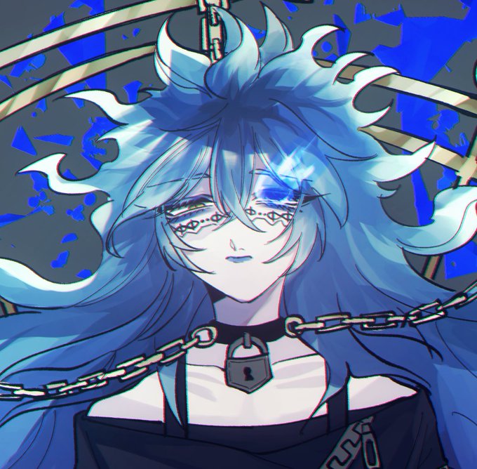 「blue eyeshadow」 illustration images(Oldest｜RT&Fav:50)