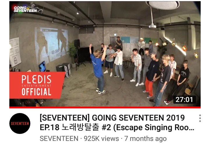D-8 (Favorite Going Seventeen Episode)1. Going SVT Spin Off TTT (MT SVT REALITY)2. Going SVT 2019 (Debate Night)3. Going SVT 2019 (TTT Camping Version)4. Going SVT 2019 (Escape Singing Room)5. Going SVT 2020 (Don't Lie)