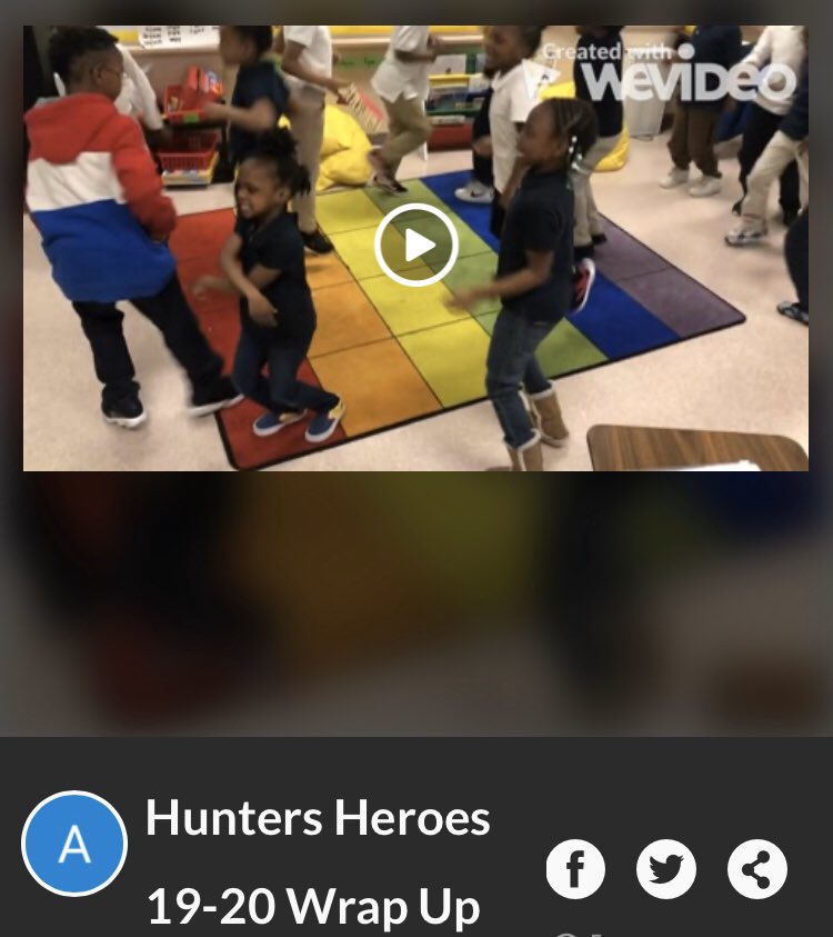 Farewell First Grade Hunters Heroes 19-20 
See you next school year! Click the link and enjoy
@LeeATolbertAcad #LATCAPride #Wemissyou                                wevideo.com/view/1718198258
