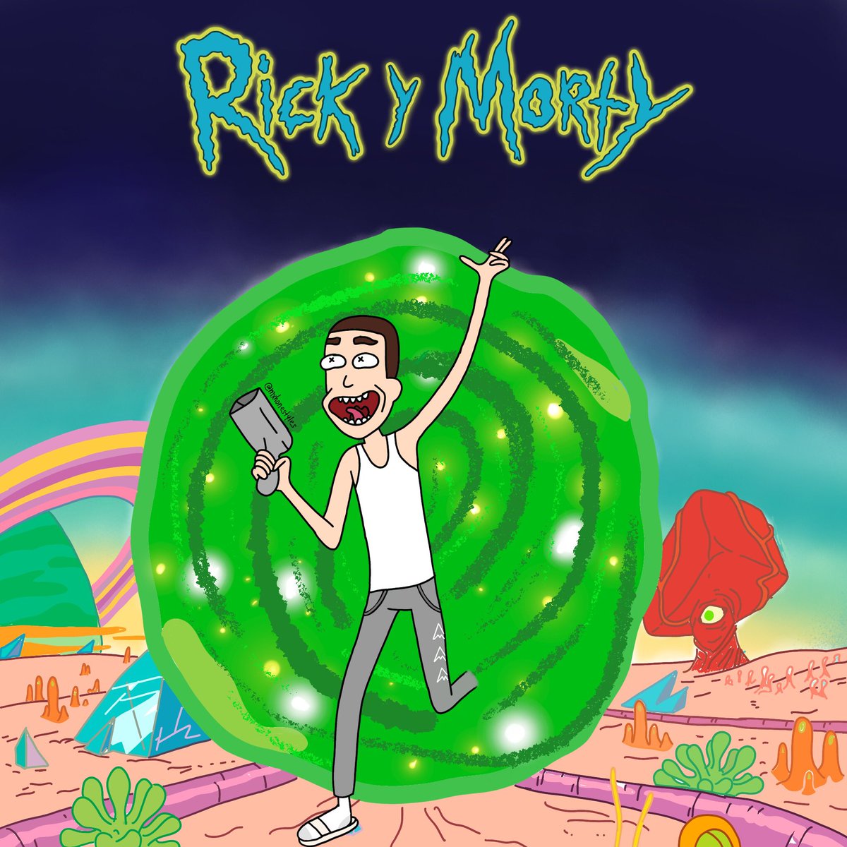  @AustinMahone as different cartoons; a thread1. Rick and Morty