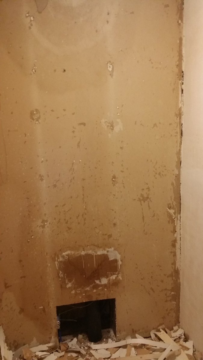 Well the bath is progressing.Had to scrape the other walls and ceiling as well since either paint or paper was not adhering to the gypsum substrate as needed. So a coat of primer and now the first of the mud work. I'd love to have this done this weekend but time will tell.