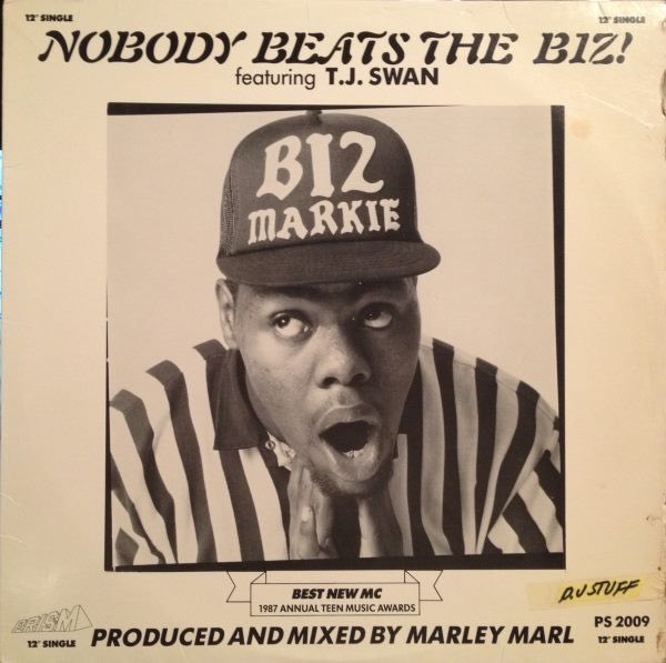 After graduating, Swan & Biz signed to Prism Records & had Billboard success with songs such as “Nobody Beats The Biz” & “Albee Square Mall”. TJ would sing the hook on these records. 