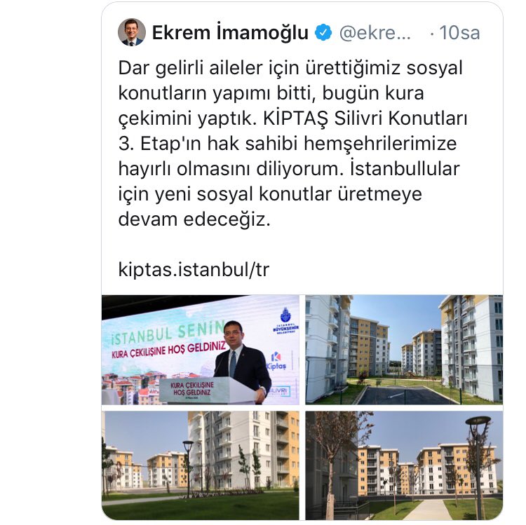 2017 yılında Ak partinin yaptığı Konutları biz yaptık diye paylaşan Ekrem İmamoğlu yakında Topkapı Sarayını biz yaptık derlerse şaşırmıyalım ! 😂 #sondurak #ekremimamoglu