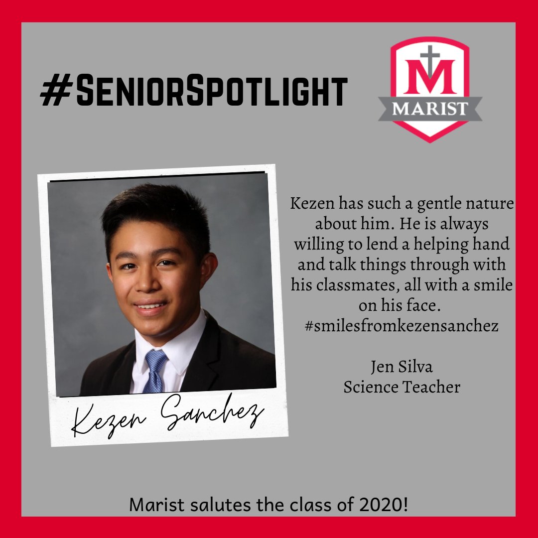 MaristChicago's tweet photo. Kezen succeeds at everything! #MaristSeniorSpotlight https://t.co/79Z1ujYXfn
