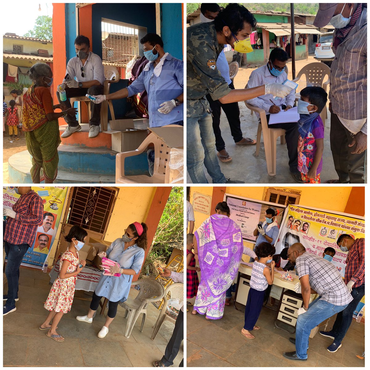 ua_shirin's tweet photo. We managed distribution of #medicalessentials different clusters today 
Day 2 medical camp #Raigad 
Thank u for making this possible 
@NCWIndia @civildefensemah 
@sharmarekha @DeshVoice 
These experiences will live with us for ever 🙏
@FeedPPL @Darsh0209 @gayatrifernez @DgpTask https://t.co/E1pb50v52k