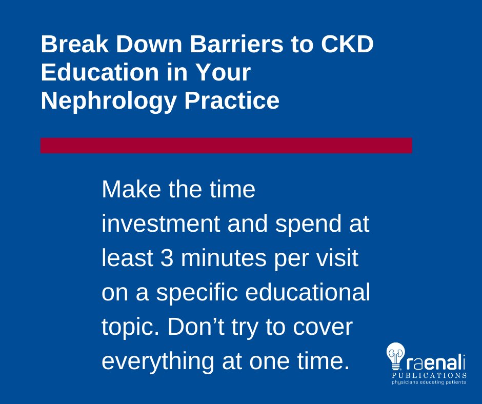 RaenaliPub's tweet photo. Reviewing an educational handout is a simple way to review a topic and gives patients something they can review at home. Watch pt body language to ensure they understand you. Our latest blog provides you with more info https://t.co/fI5d3wQ9Ye #educate #ckdpatients #barriers https://t.co/7Vnvae38Ul