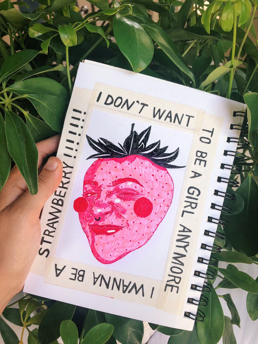 riosantosss's tweet photo. I DONT WANNA BE A GIRL I WANNA BE A STRAWBERRY https://t.co/ldy86x8pa7