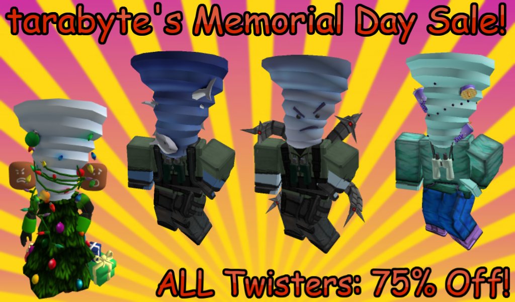 Queen Of Controversy On Twitter Don T Burn Your Eyes Trying To Read The Graphic On The Last Tweet Instead Feast Them On This All Of My Twisters Are 75 Off Today - tarabyte roblox