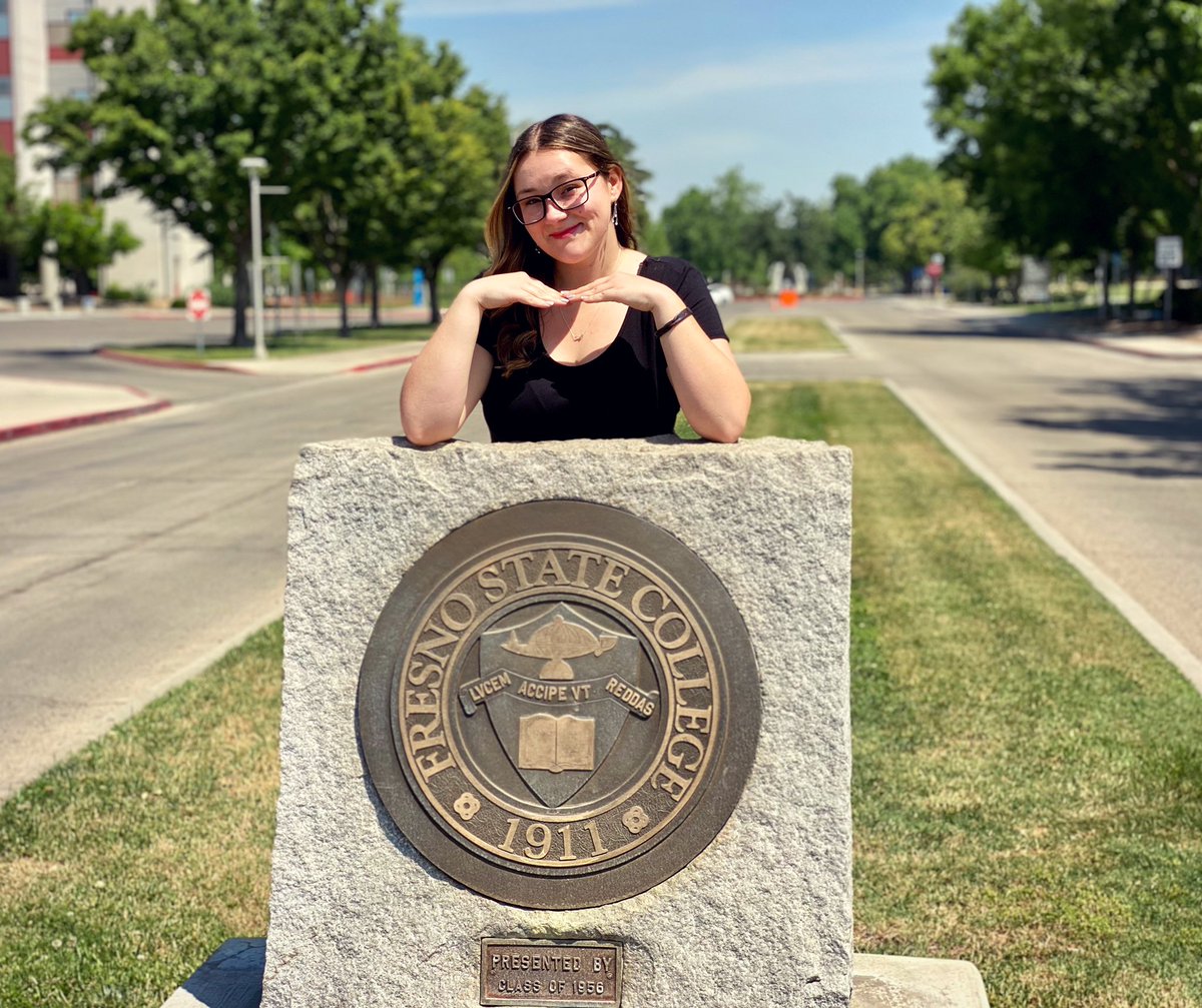 With today being the official last day of the semester, I wanted to say— Thank you <a href="/Fresno_State/">Fresno State</a>! ❤️

I took a big leap moving 9 hours away from home to attend college &amp; do it on my own, but I wouldn’t change a thing! I will always be a Bulldog and #bebold in my life choices!🐾🐶