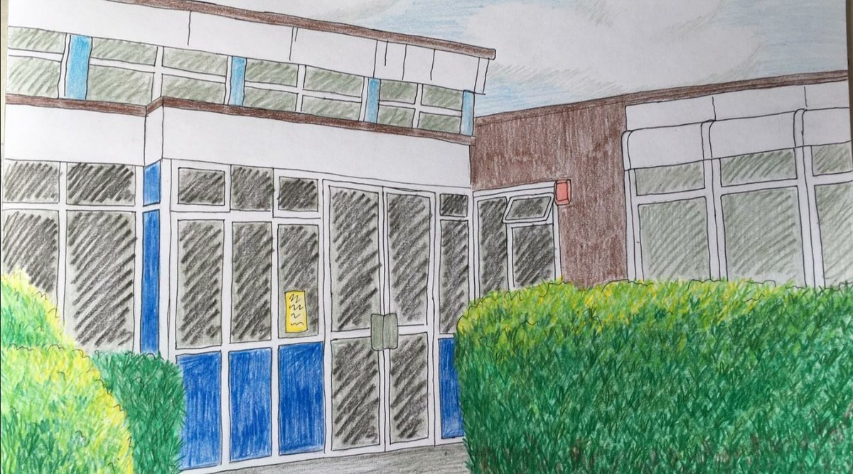 Mrs Sawyer is missing being at work so much that she spent the afternoon sketching the school. What a talent!! #greatbaddow #chelmsford #BHIS