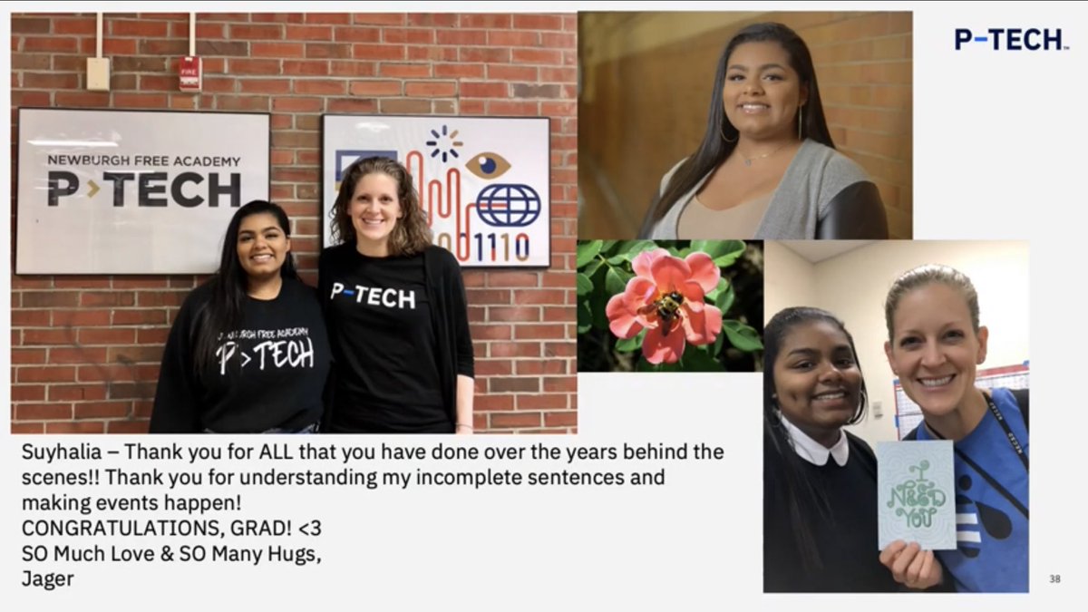 suy_karim's tweet photo. @DanilleJager had been the best mentor support system getting through this last year of P-TECH. I’m so happy P-TECH made our paths cross. https://t.co/JJm6pftl63
