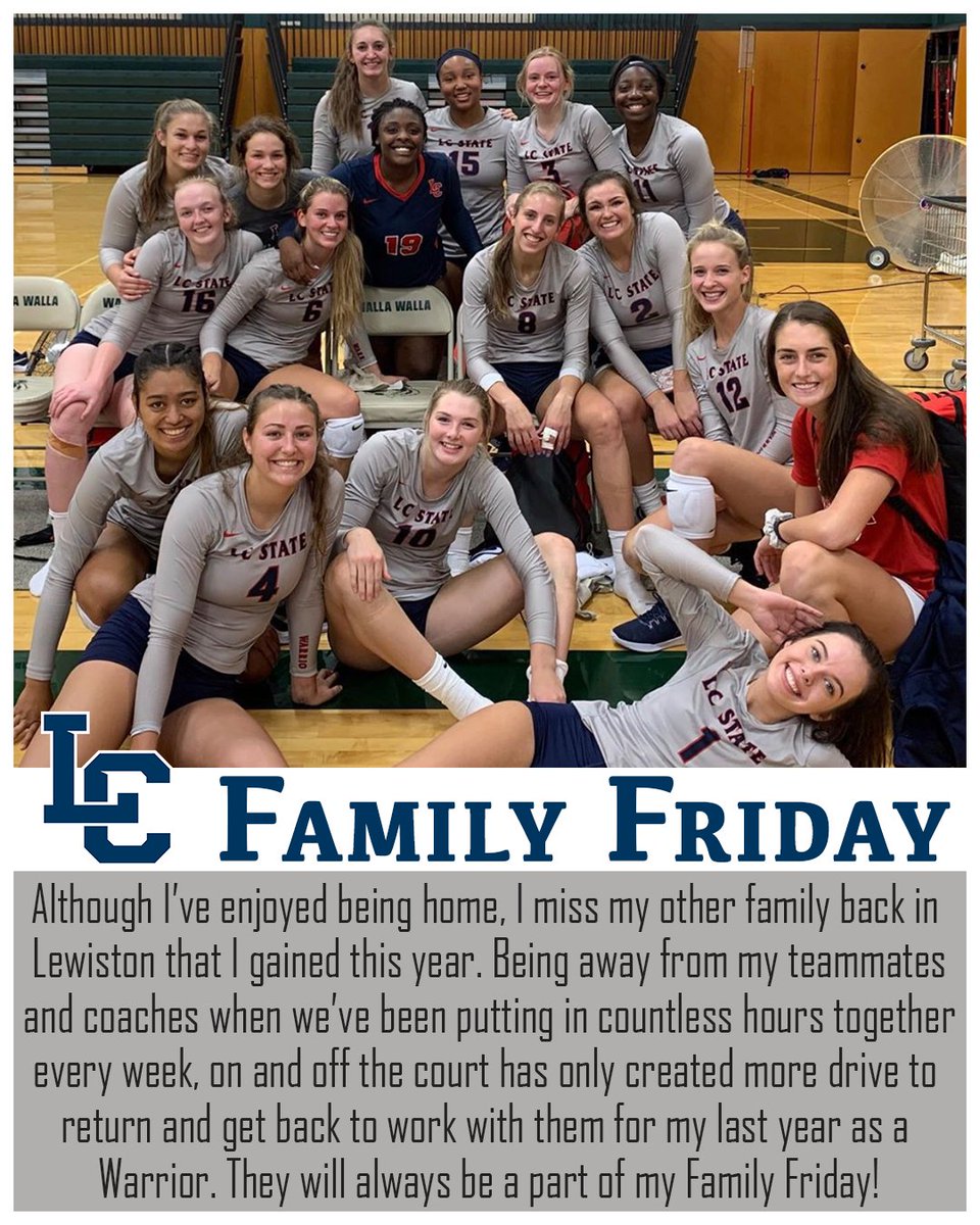 lcstatevb's tweet photo. Happy #FamilyFriday from Morgan "Mo" Ness!

Mo is a returning senior outside hitter who played for Walla Walla Community College in the #NWAC. The support from her family, the lake getaways, and her second family inspire her to keep going even during the tough times.

#WarriorWay https://t.co/kKkJWlormT