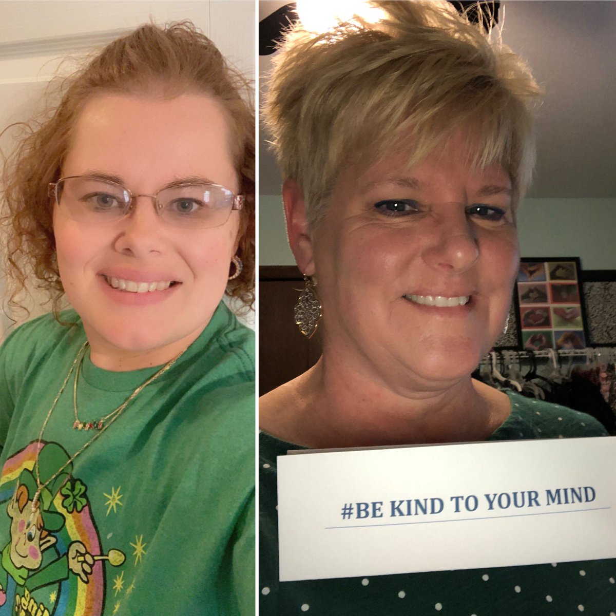 More from the Monarch Room rocking green 💚💚 to show support of mental health! <a href="/OFIS_Counselor/">Amanda Schmid</a> <a href="/ofisbulldogs/">OFIS</a> #MentalHealthMonth