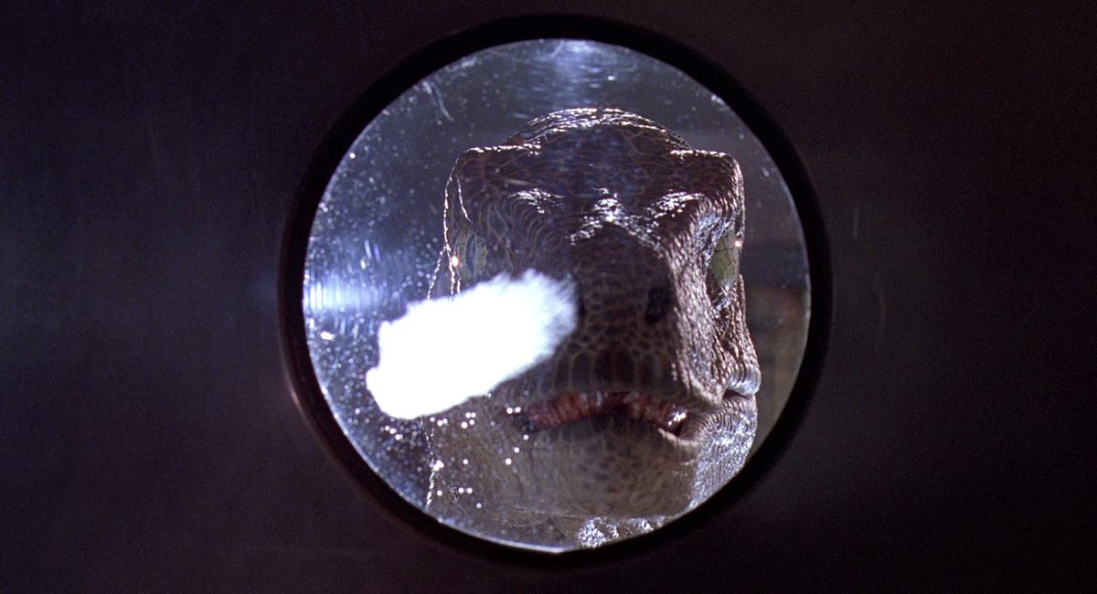 Happy  #FossilFriday! Time to geek out a little with  #JurassicPark! Could dinosaurs like Velociraptor open doors? Assume you've supercharged the brain of a "raptor" and it knows the only thing between it and delicious children is a door. The question comes down to anatomy. (1)