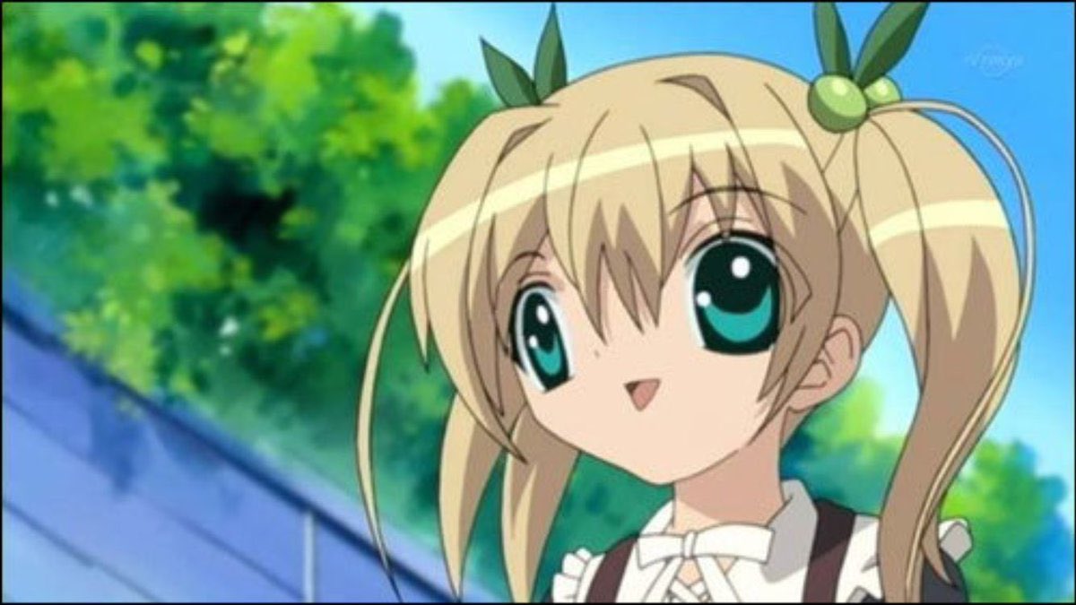 Blonde Girly Anime Pigtails