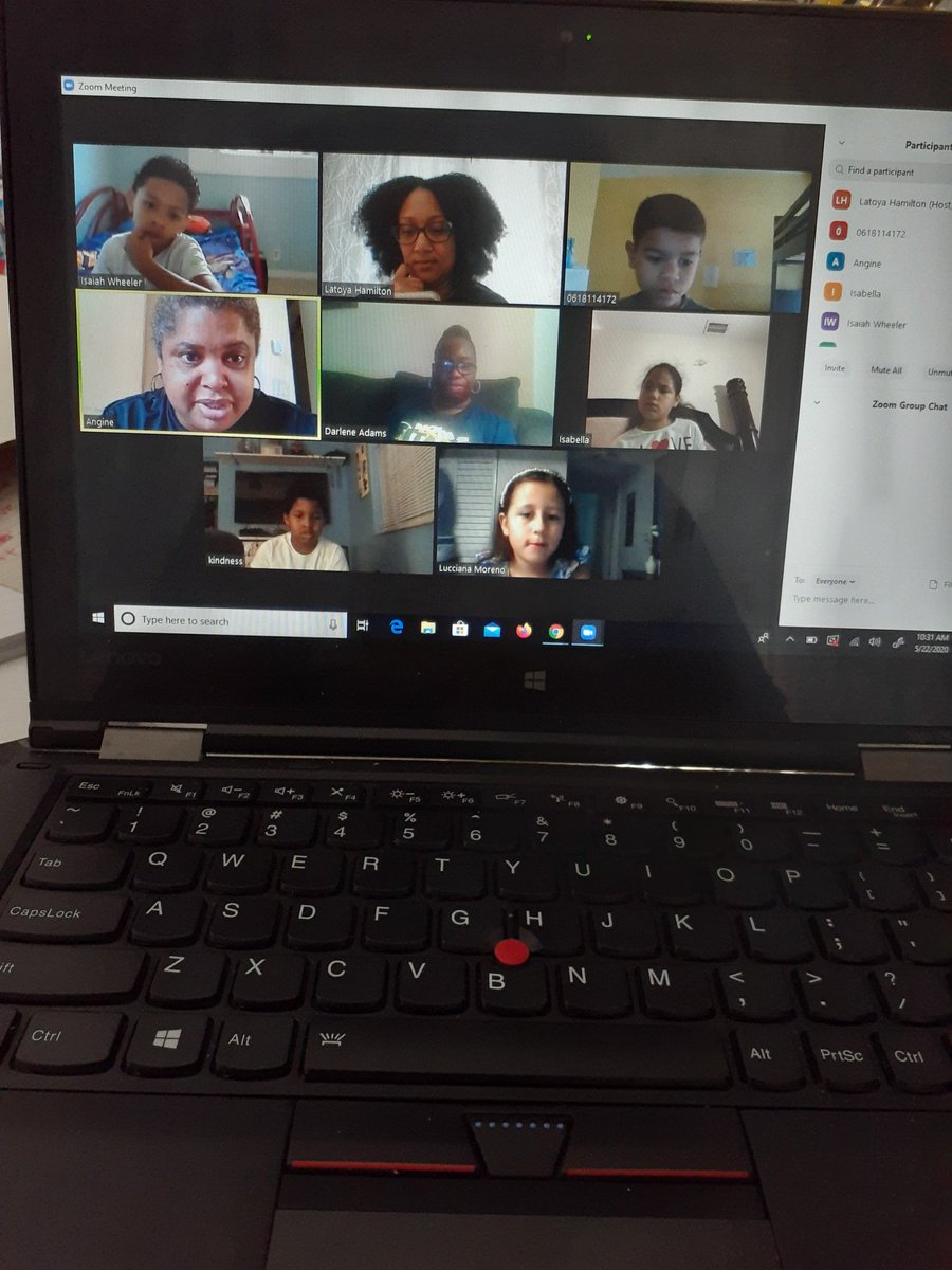 ms_hami's tweet photo. Ended another week with a review using @GetKahoot &amp; we had two special people pop in to say hello! @TyghterA and @Darlene03604925 #VirtualGameTime #onlinelearning #nee @NovaEisenhower https://t.co/6qm3UmARGB