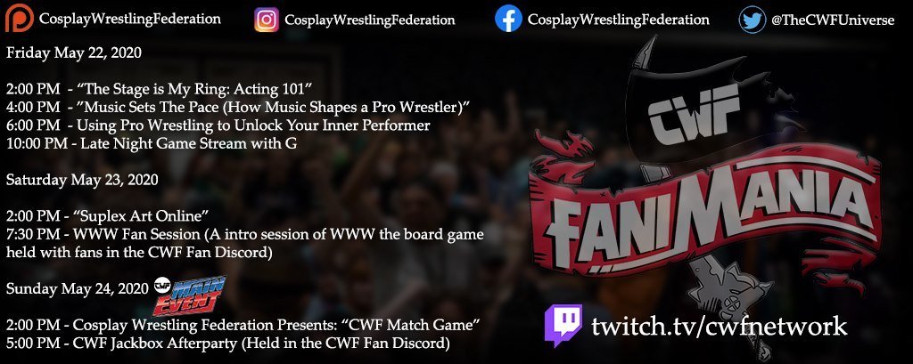 Cosplay Wrestling Federation 🔜 CarrierCon 🚢 tweet media