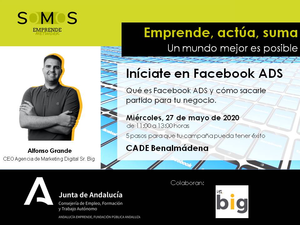 cademalaga's tweet photo. ¿Estás en Facebook⁉️ Este webinar #teinteresa Iniciate en #facebookads 
Lo que necesitas para que tu campaña tenga éxito.🎯
📅27.05
⏰11 h
✍https://t.co/9En0WC2Ao6 https://t.co/3hGdrq7bGO