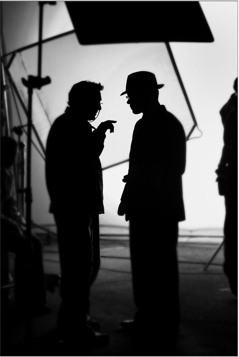 I love this photo by Ralph Nelson from the set of The Good Shepherd, 2006: Robert De Niro directs Matt Damon