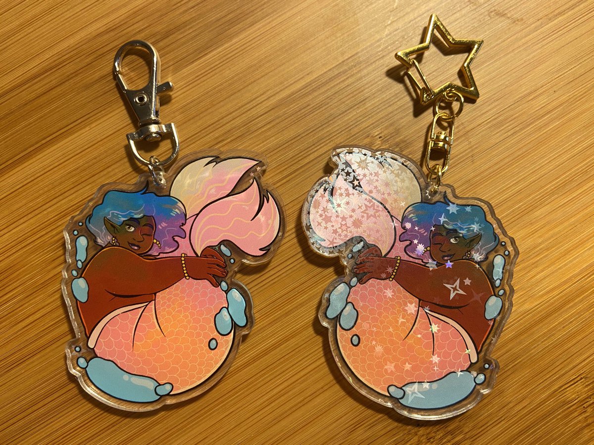 I’m also selling charms! The mermaid and witch charm are holographic, and all charms are double sided epoxy with a clip! There is also a HW charm for those interested :3 10$ each, or 2 for 15$ (plus shipping, us only)  DM me if you’re interested in purchasing!