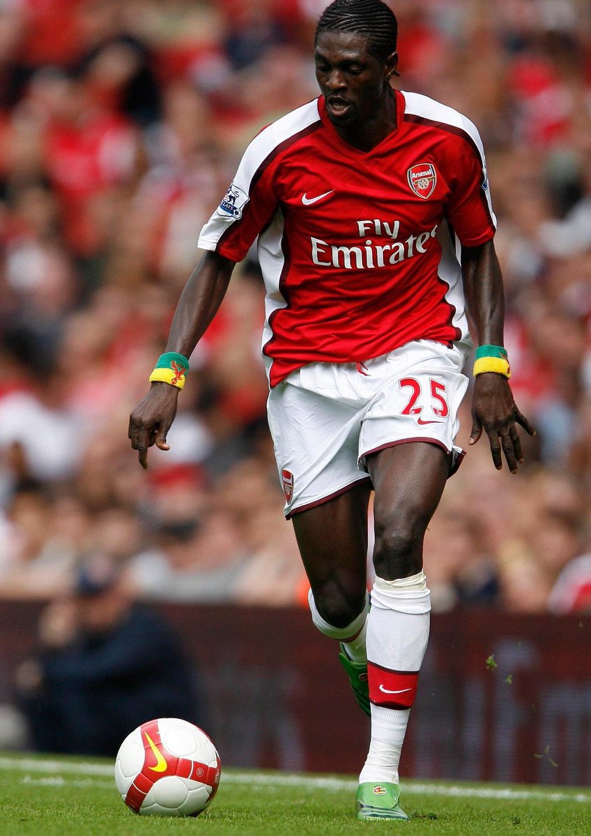 Emmanuel Adebayor number 25 at Arsenal