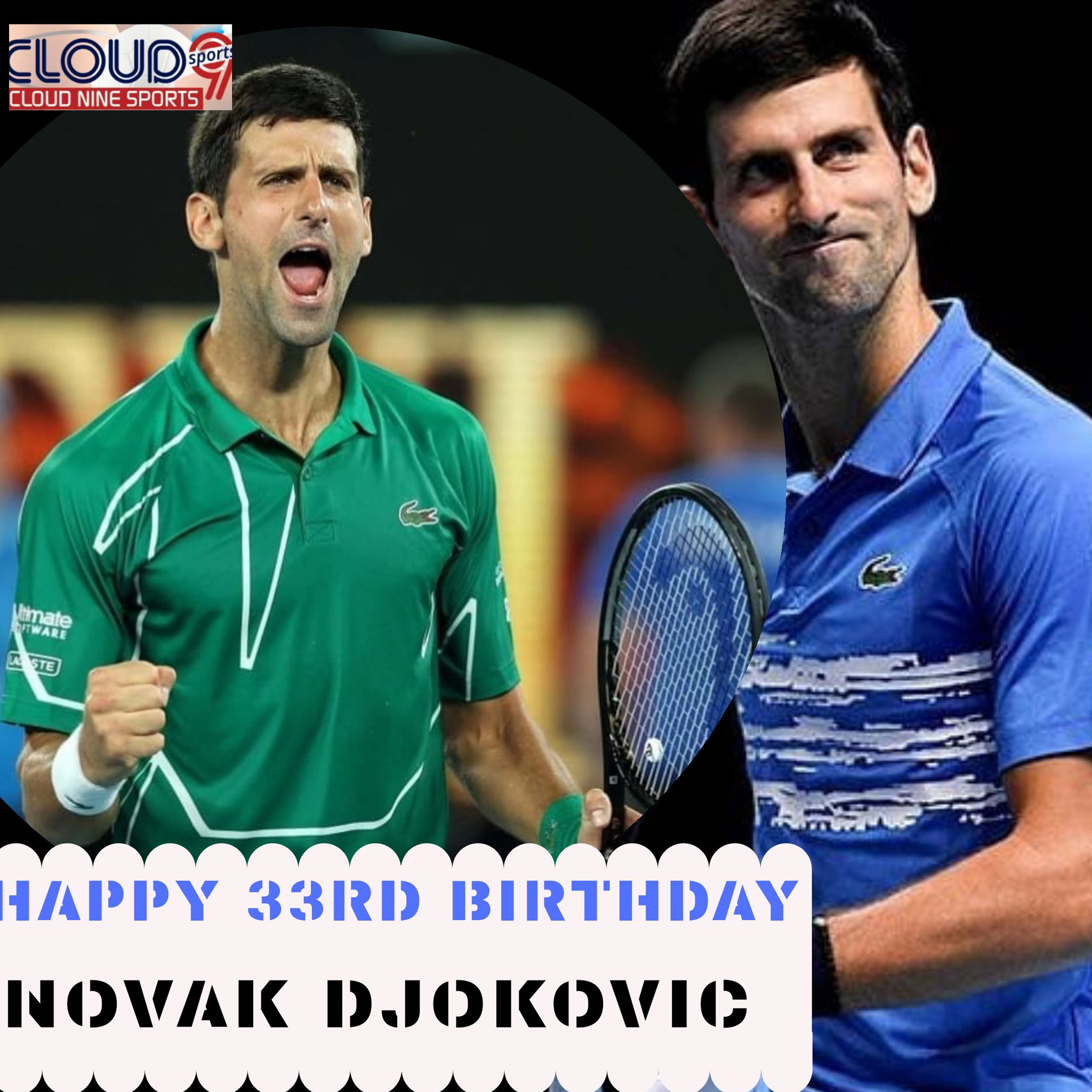 Happy 33rd Birthday to Serbian champion and current World No.1 \"Novak Djokovic\"    