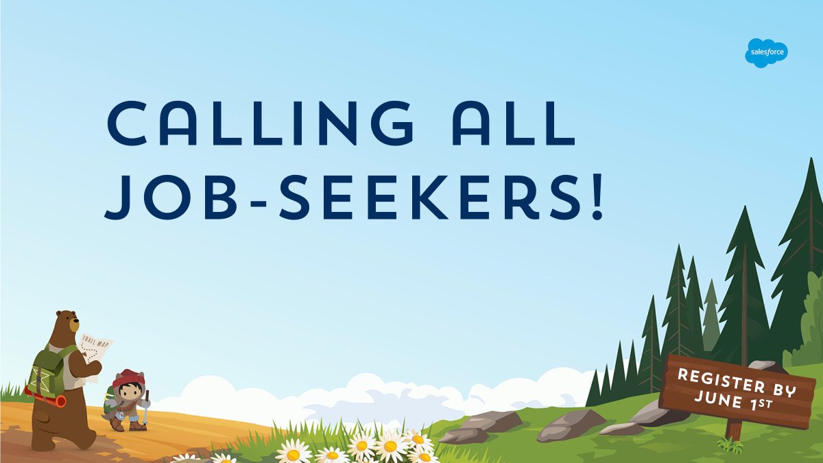 Calling all job seekers! 📞 Join us for the TDX Virtual Career Fair on June 24th from 8 am - 12 pm PDT. Meet recruiters and employers in the Salesforce ecosystem and get career advice. To apply: sforce.co/2WXlsKV