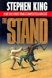 The Stand by Stephen King The plot centers on a pandemic of a weaponized strain of influenza that kills almost the entire world population. The few survivors, united in groups, establish a new social system and engage in confrontation with each other.